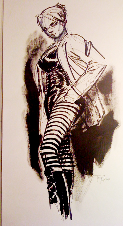 sketch by Tony Akins